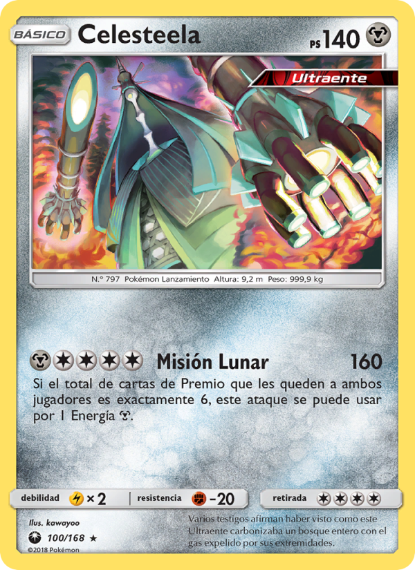 Celesteela 100 — Tormenta Celestial (Spanish Pokémon TCG card)