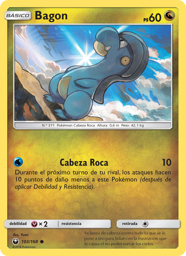 Bagon 103 — Tormenta Celestial (Spanish Pokémon TCG card)
