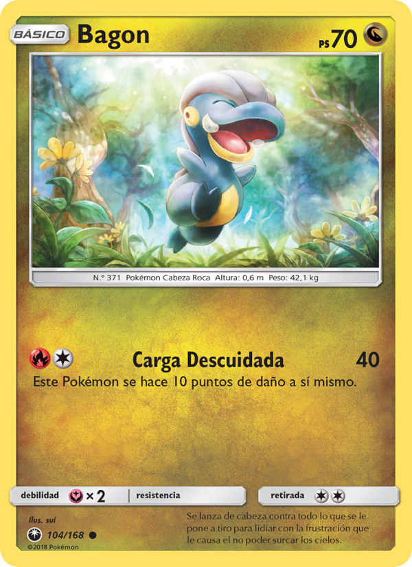 Bagon 104 — Tormenta Celestial (Spanish Pokémon TCG card)