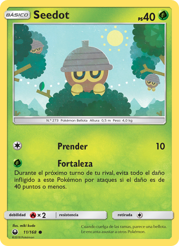 Seedot 11 — Tormenta Celestial (Spanish Pokémon TCG card)