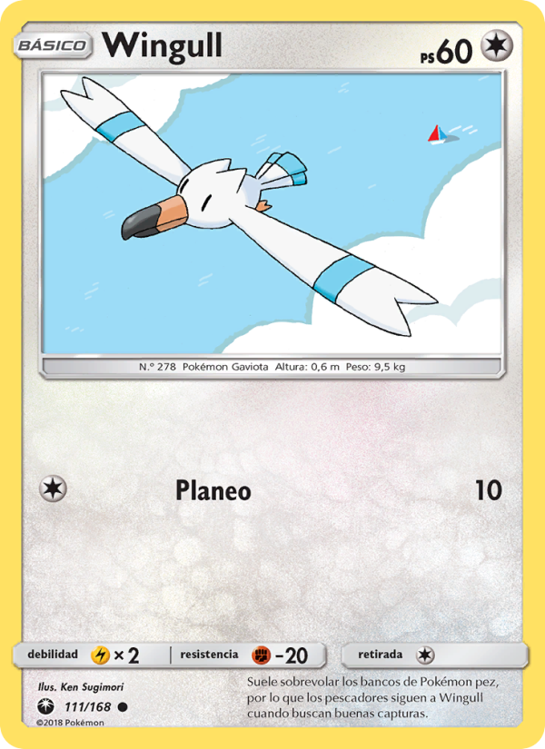 Wingull 111 — Tormenta Celestial (Spanish Pokémon TCG card)