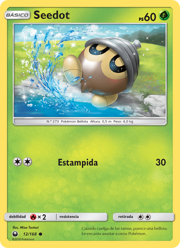 Seedot 12 — Tormenta Celestial (Spanish Pokémon TCG card)