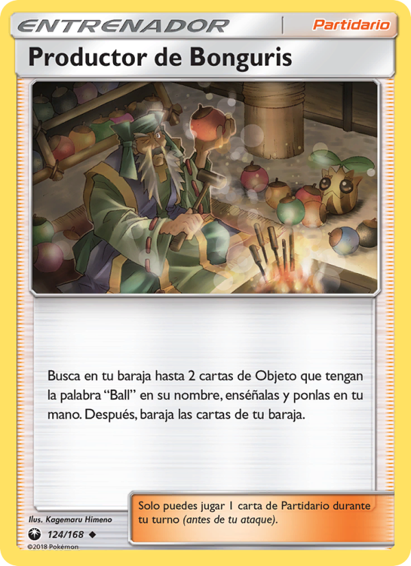 Productor de Bonguris 124 — Tormenta Celestial (Spanish Pokémon TCG card)