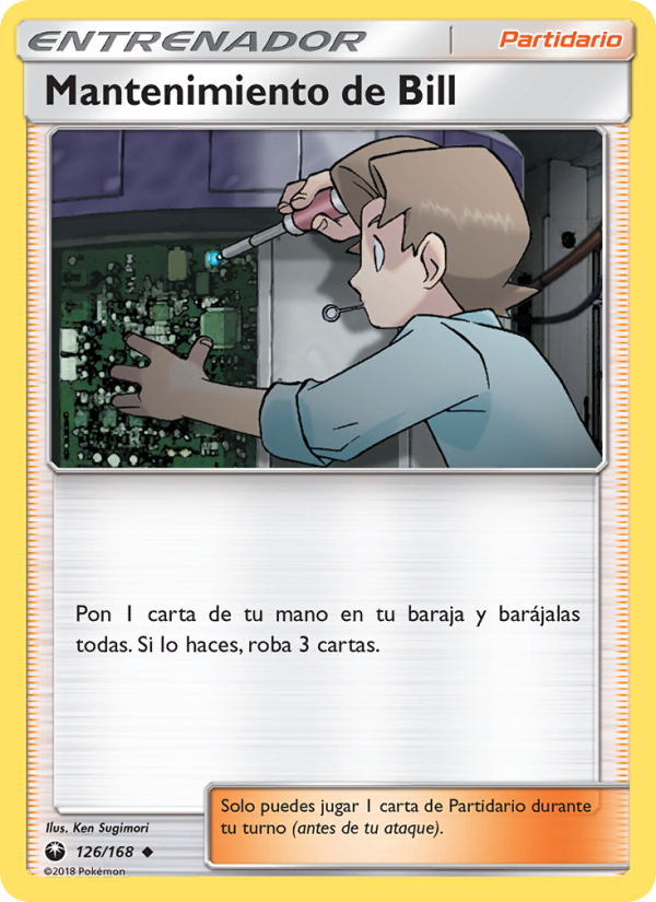 Mantenimiento de Bill 126 — Tormenta Celestial (Spanish Pokémon TCG card)