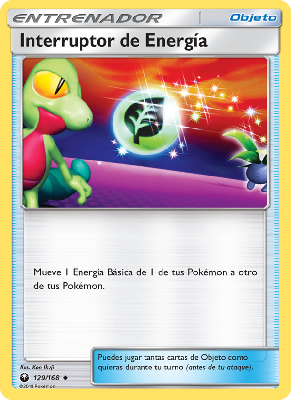 Interruptor de Energía 129 — Tormenta Celestial (Spanish Pokémon TCG card)