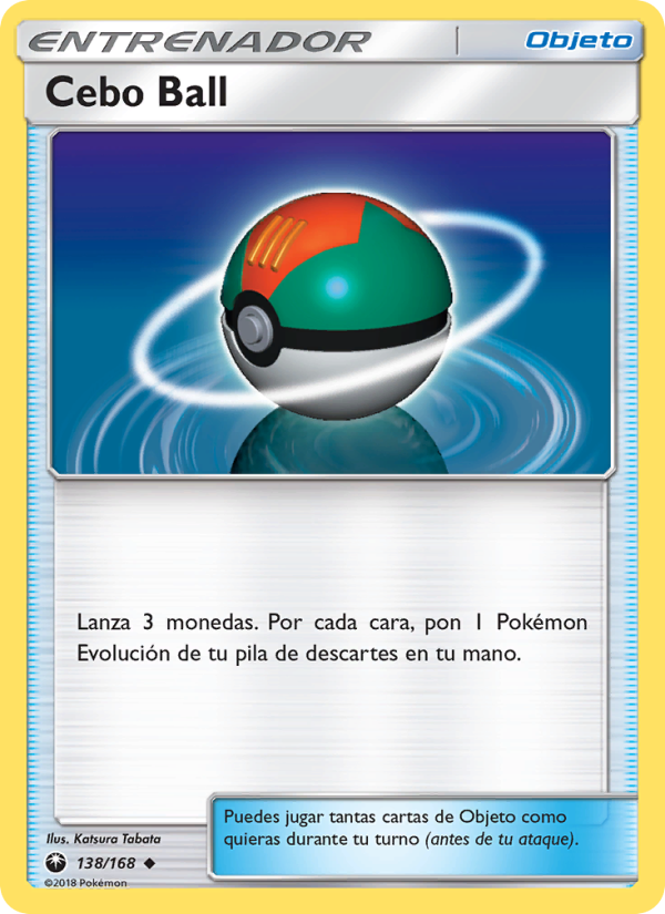 Cebo Ball 138 — Tormenta Celestial (Spanish Pokémon TCG card)