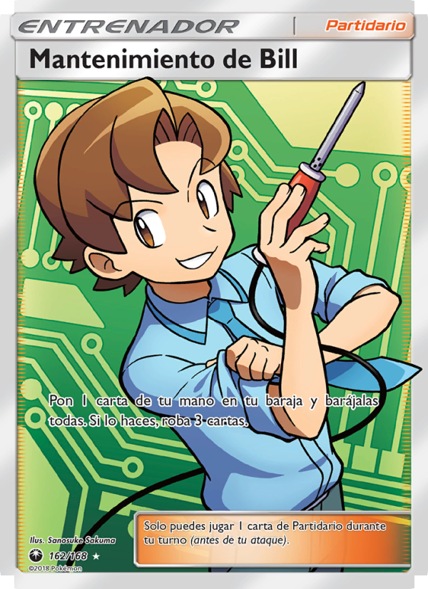 Mantenimiento de Bill 162 — Tormenta Celestial (Spanish Pokémon TCG card)