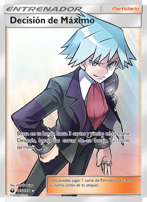 Decisión de Máximo 165 — Tormenta Celestial (Spanish Pokémon TCG card)