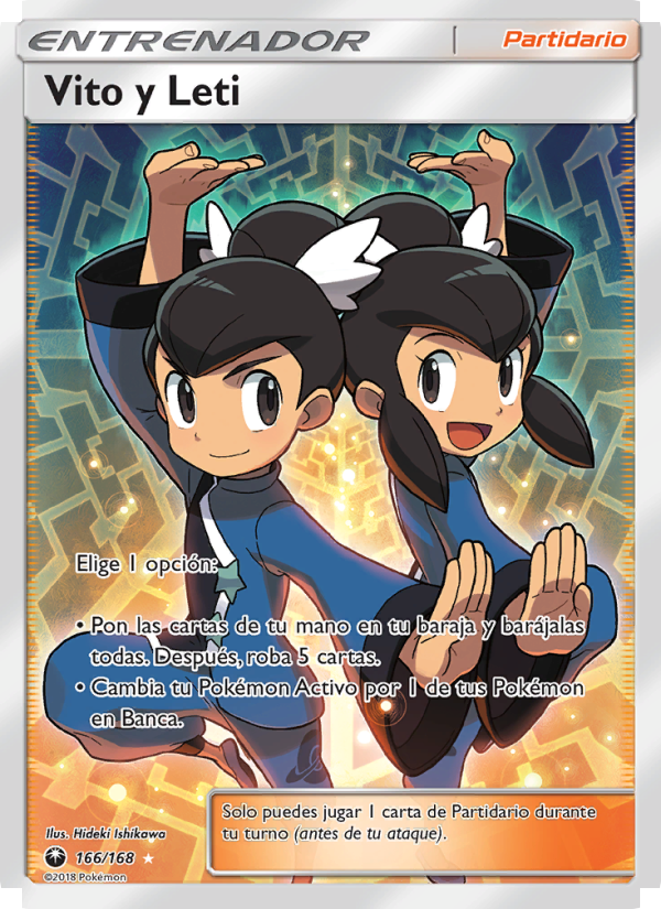 Vito y Leti 166 — Tormenta Celestial (Spanish Pokémon TCG card)