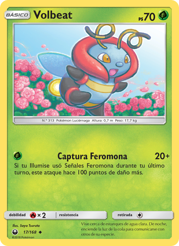 Volbeat 17 — Tormenta Celestial (Spanish Pokémon TCG card)