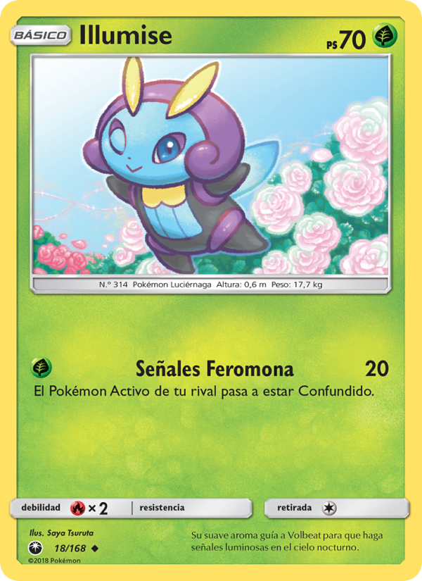 Illumise 18 — Tormenta Celestial (Spanish Pokémon TCG card)
