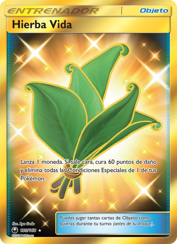 Hierba Vida 180 — Tormenta Celestial (Spanish Pokémon TCG card)