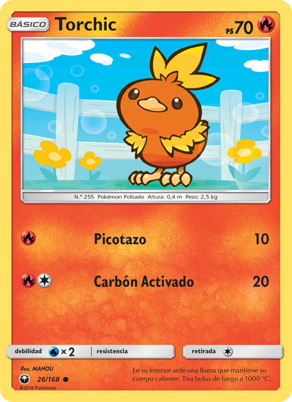 Torchic 26 — Tormenta Celestial (Spanish Pokémon TCG card)
