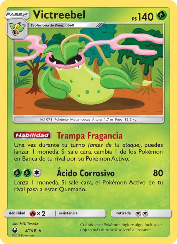 Victreebel 3 — Tormenta Celestial (Spanish Pokémon TCG card)