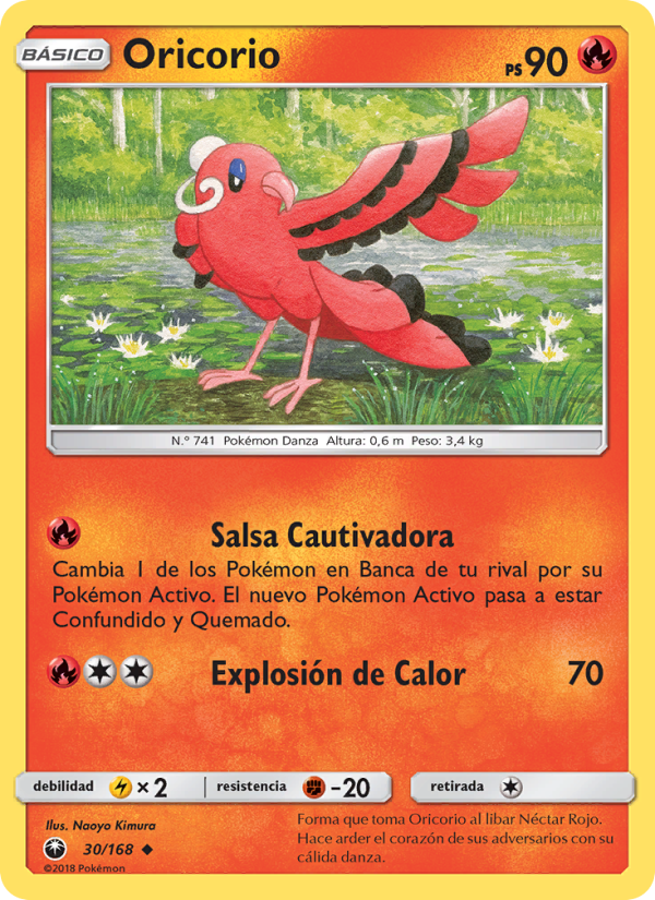Oricorio 30 — Tormenta Celestial (Spanish Pokémon TCG card)