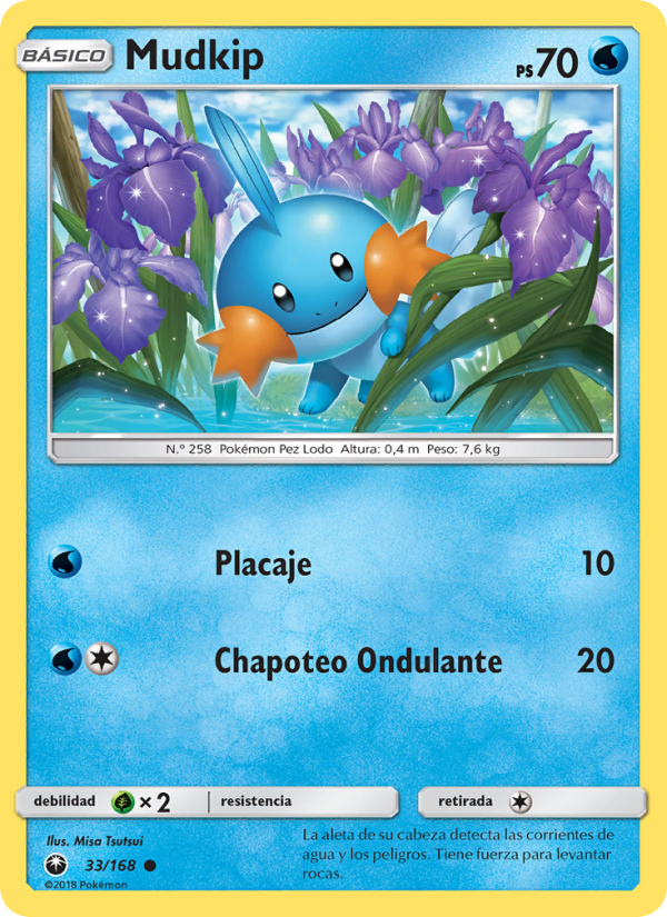 Mudkip 33 — Tormenta Celestial (Spanish Pokémon TCG card)