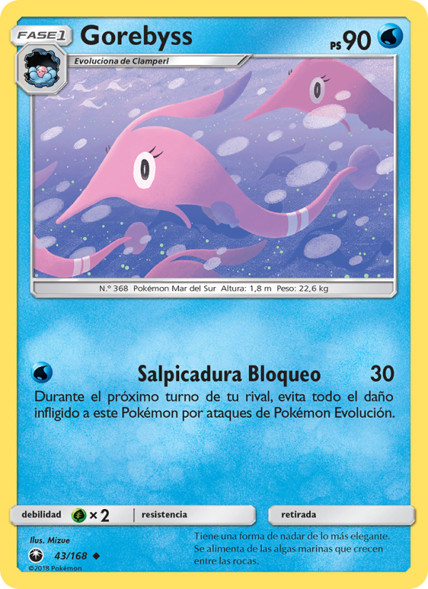 Gorebyss 43 — Tormenta Celestial (Spanish Pokémon TCG card)