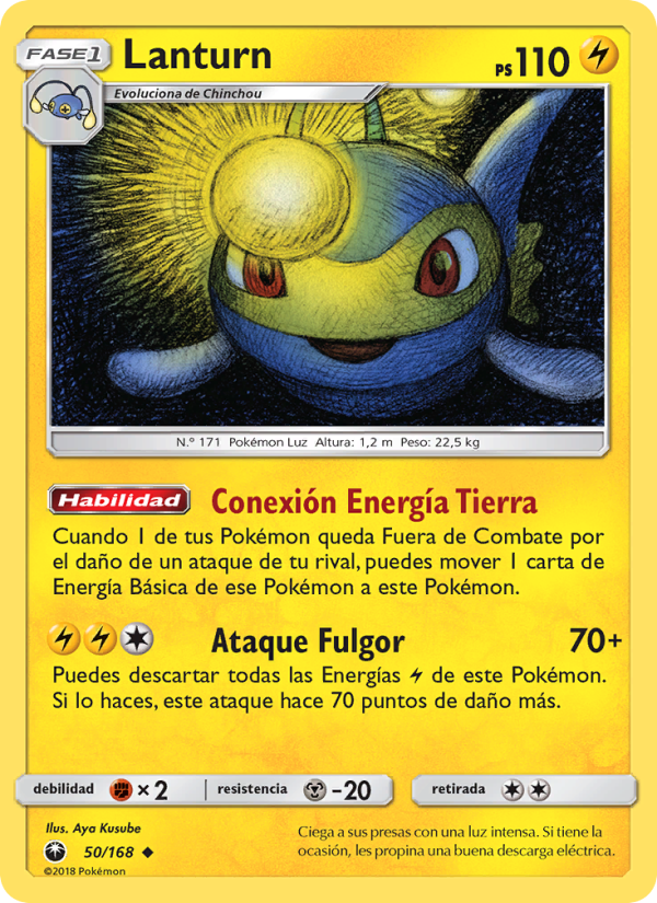 Lanturn 50 — Tormenta Celestial (Spanish Pokémon TCG card)