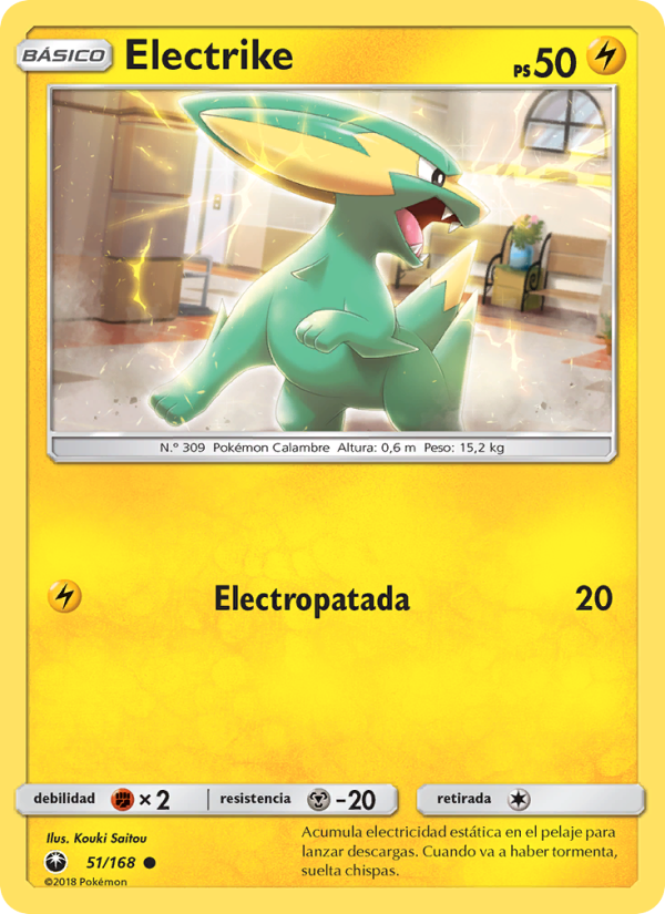 Electrike 51 — Tormenta Celestial (Spanish Pokémon TCG card)