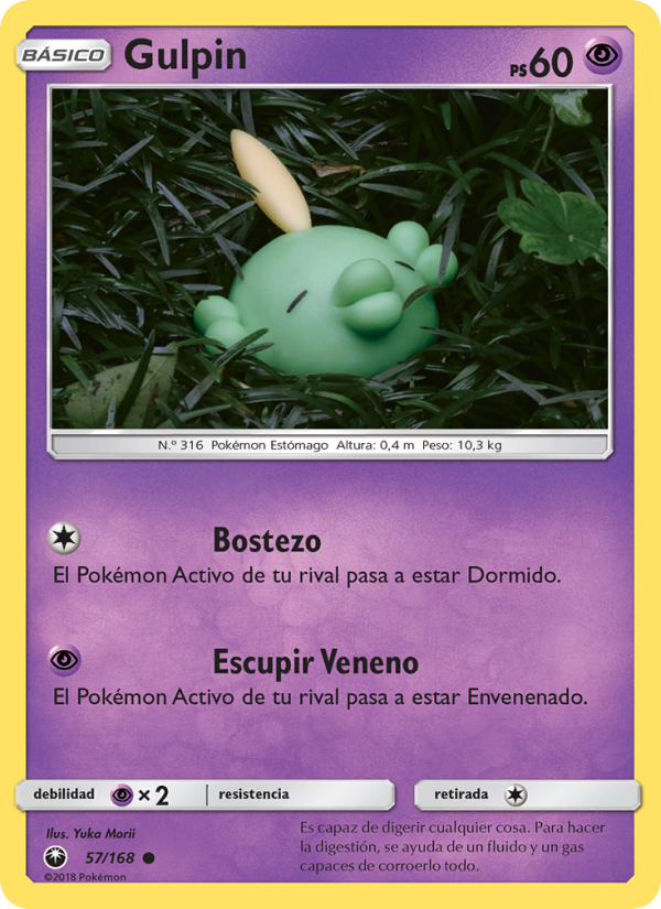Gulpin 57 — Tormenta Celestial (Spanish Pokémon TCG card)
