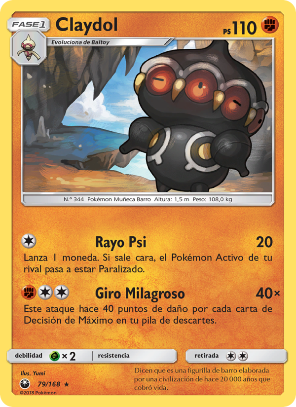 Claydol 79 — Tormenta Celestial (Spanish Pokémon TCG card)