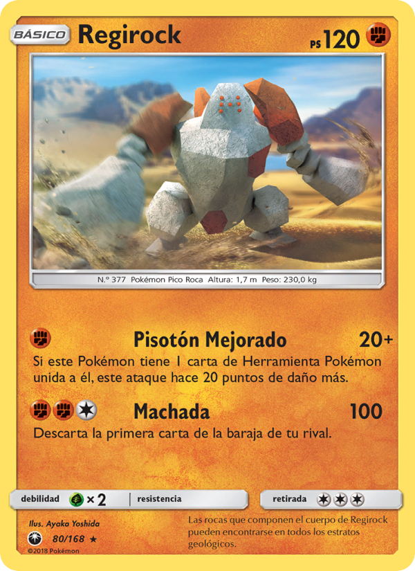 Regirock 80 — Tormenta Celestial (Spanish Pokémon TCG card)