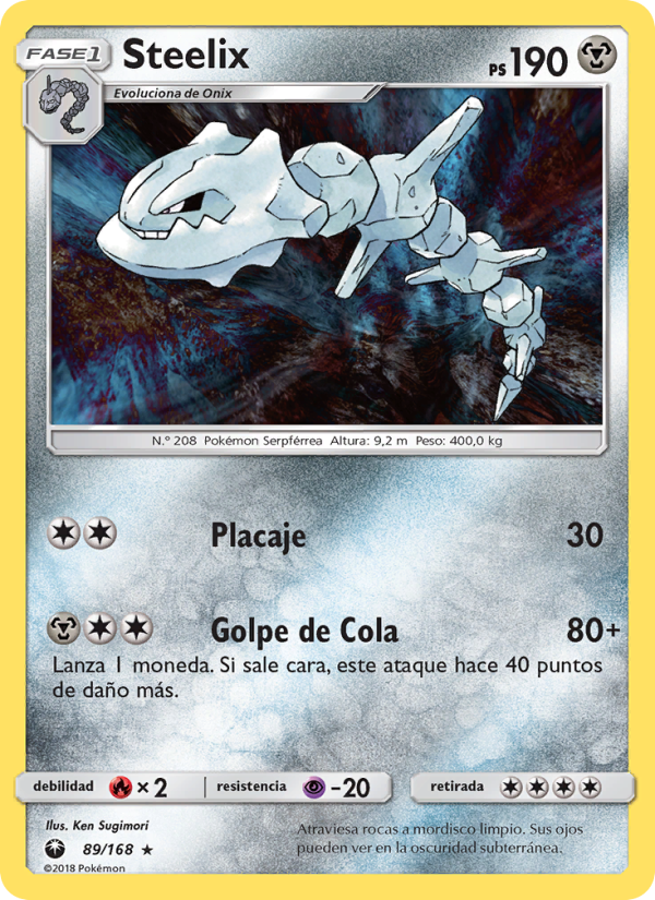 Steelix 89 — Tormenta Celestial (Spanish Pokémon TCG card)