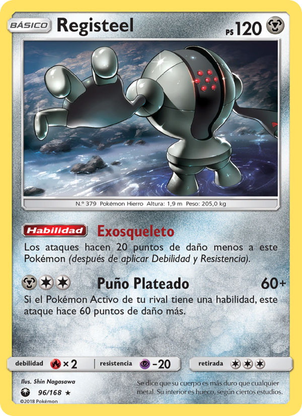 Registeel 96 — Tormenta Celestial (Spanish Pokémon TCG card)