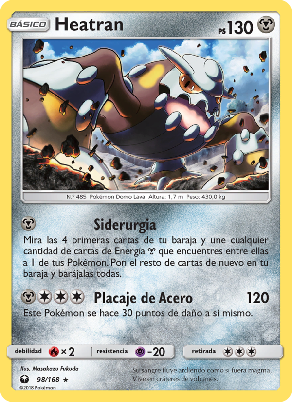 Heatran 98 — Tormenta Celestial (Spanish Pokémon TCG card)