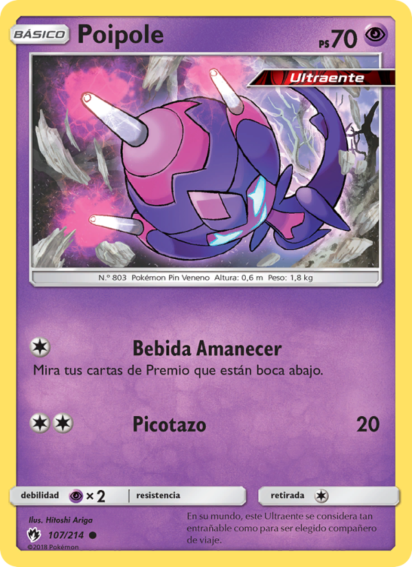 Poipole 107 — Truenos Perdidos (Spanish Pokémon TCG card)