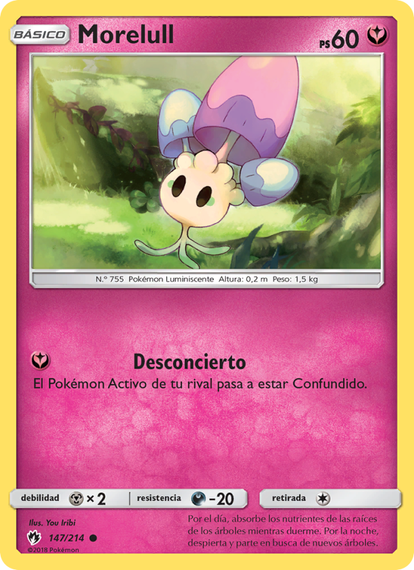 Morelull 147 — Truenos Perdidos (Spanish Pokémon TCG card)