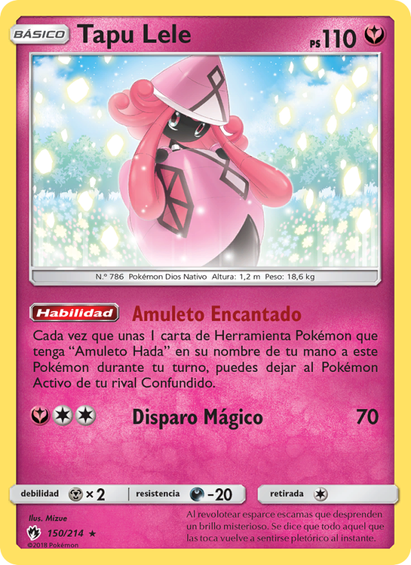 Tapu Lele 150 — Truenos Perdidos (Spanish Pokémon TCG card)