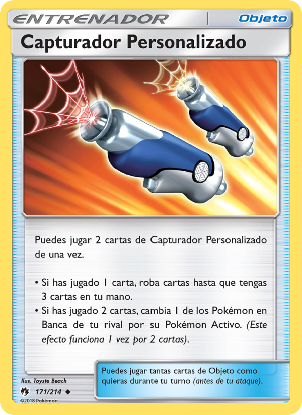 Capturador Personalizado 171 — Truenos Perdidos (Spanish Pokémon TCG card)
