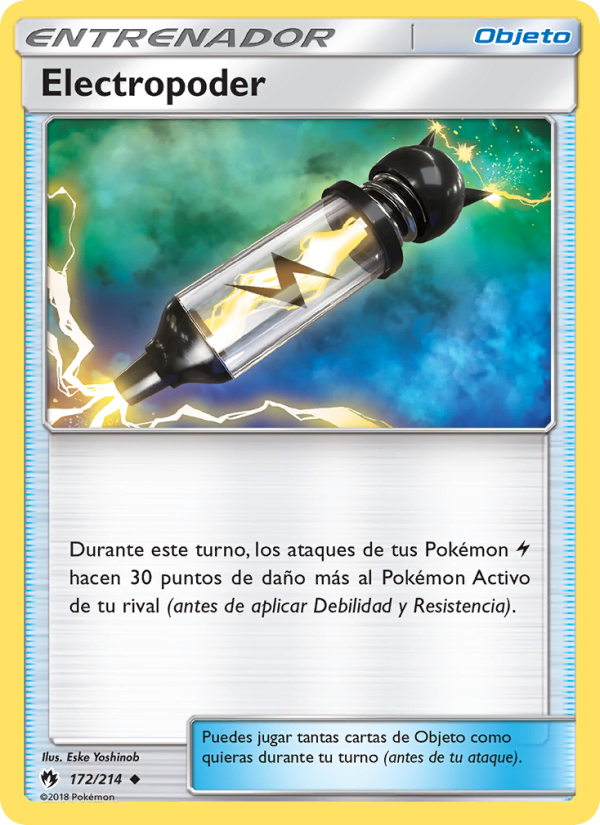 Electropoder 172 — Truenos Perdidos (Spanish Pokémon TCG card)