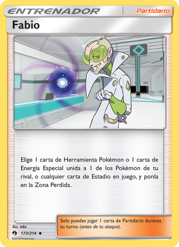 Fabio 173 — Truenos Perdidos (Spanish Pokémon TCG card)