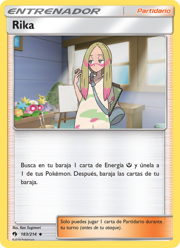 Rika 183 — Truenos Perdidos (Spanish Pokémon TCG card)