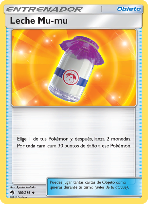 Leche Mu-mu 185 — Truenos Perdidos (Spanish Pokémon TCG card)