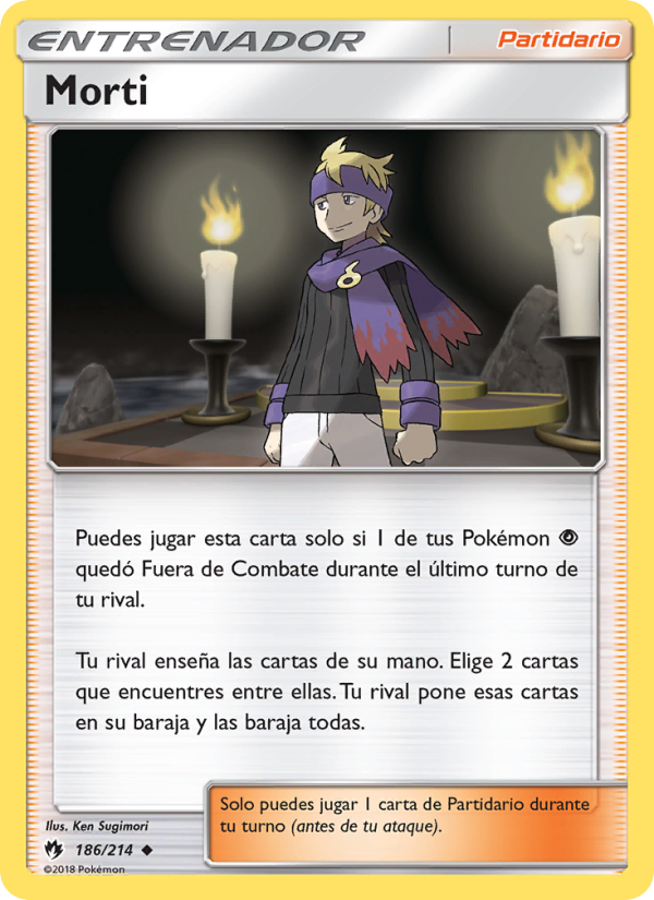 Morti 186 — Truenos Perdidos (Spanish Pokémon TCG card)