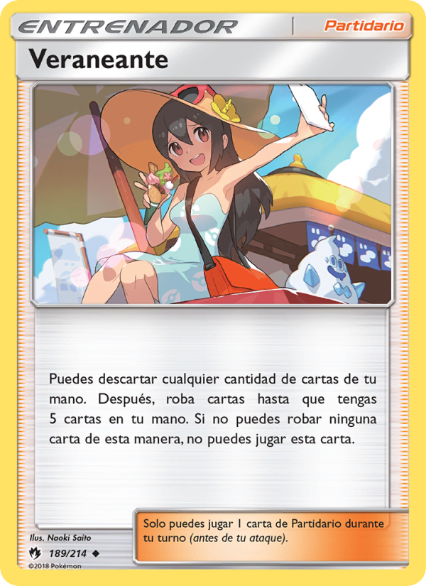 Veraneante 189 — Truenos Perdidos (Spanish Pokémon TCG card)