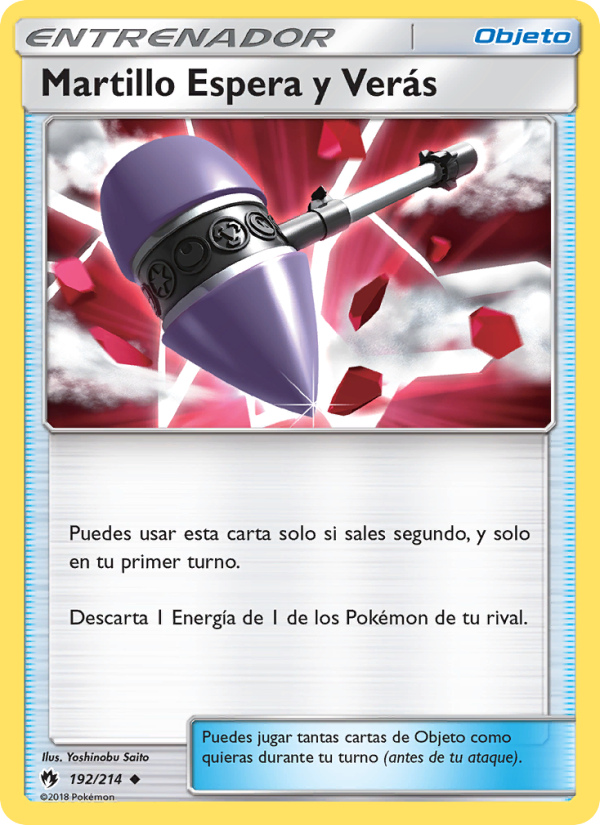 Martillo Espera y Verás 192 — Truenos Perdidos (Spanish Pokémon TCG card)