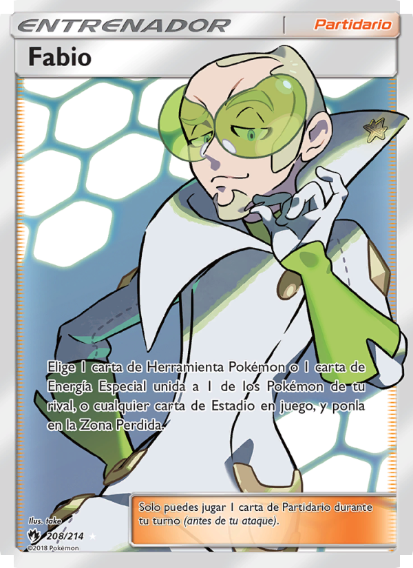 Fabio 208 — Truenos Perdidos (Spanish Pokémon TCG card)