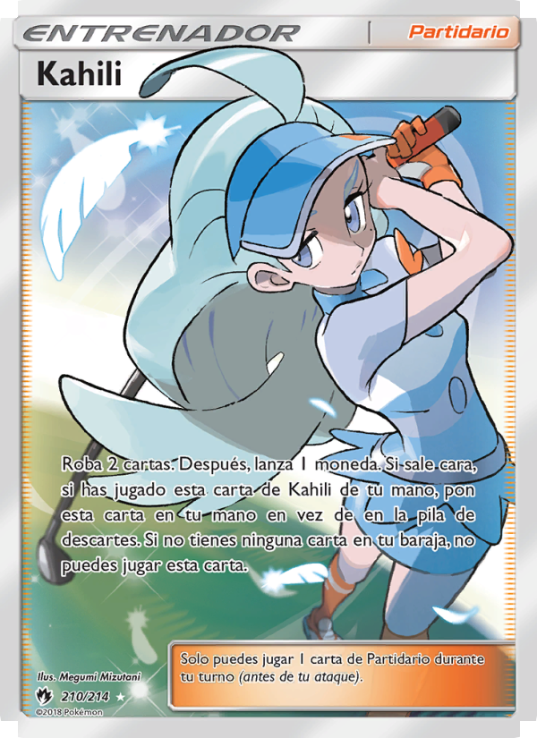 Kahili 210 — Truenos Perdidos (Spanish Pokémon TCG card)