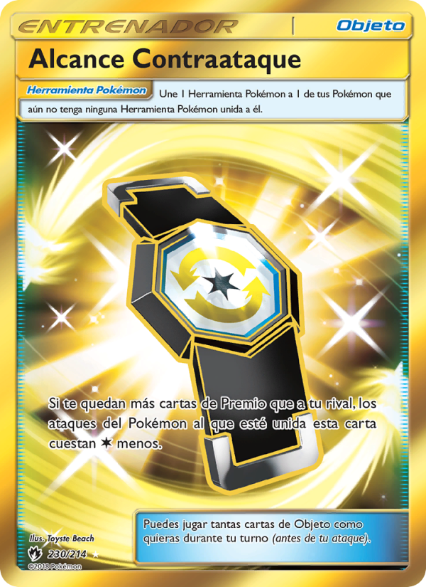 Alcance Contraataque 230 — Truenos Perdidos (Spanish Pokémon TCG card)