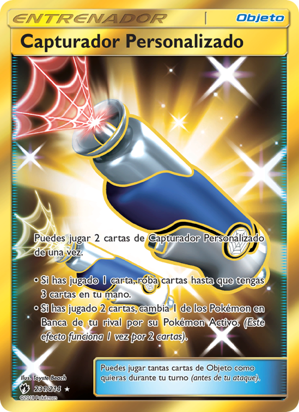Capturador Personalizado 231 — Truenos Perdidos (Spanish Pokémon TCG card)