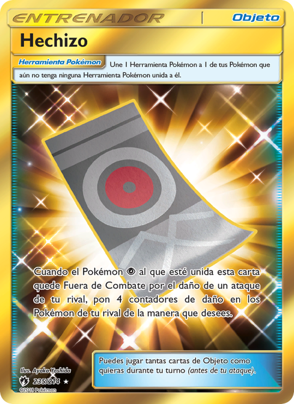 Hechizo 235 — Truenos Perdidos (Spanish Pokémon TCG card)