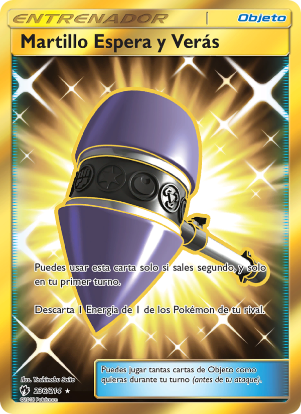 Martillo Espera y Verás 236 — Truenos Perdidos (Spanish Pokémon TCG card)