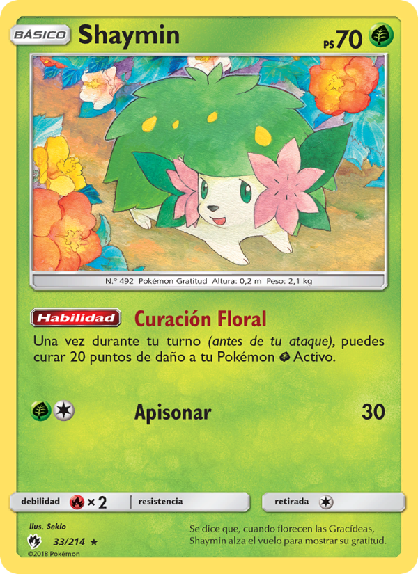 Shaymin 33 — Truenos Perdidos (Spanish Pokémon TCG card)