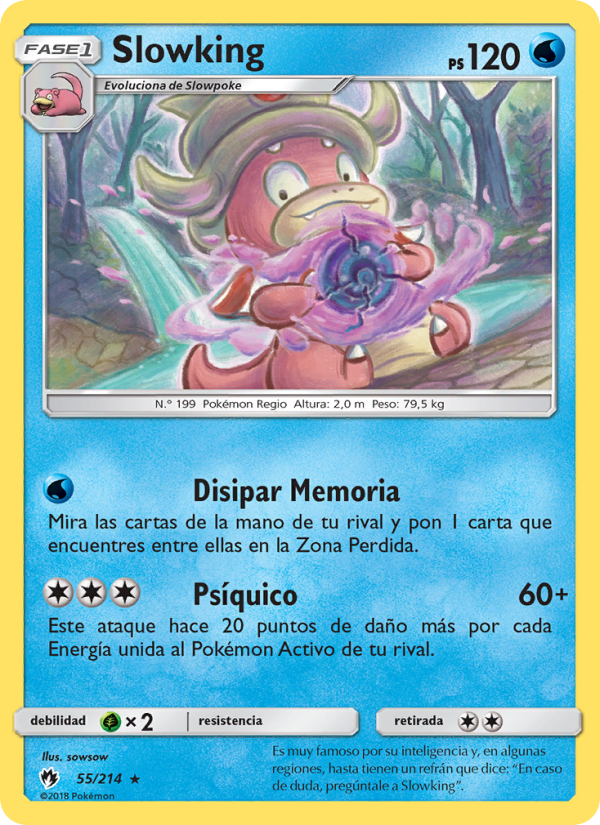 Slowking 55 — Truenos Perdidos (Spanish Pokémon TCG card)