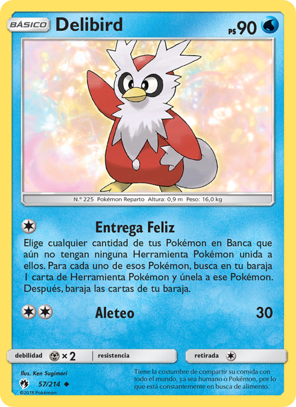 Delibird 57 — Truenos Perdidos (Spanish Pokémon TCG card)