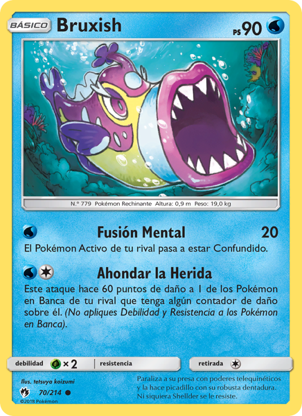 Bruxish 70 — Truenos Perdidos (Spanish Pokémon TCG card)